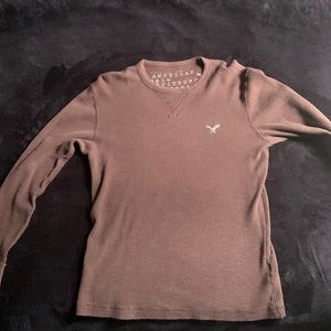 Brown American Eagle longsleeve thermal